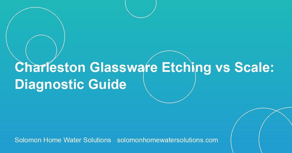 Charleston Glassware: Etching vs Scale (Diagnostic Guide)