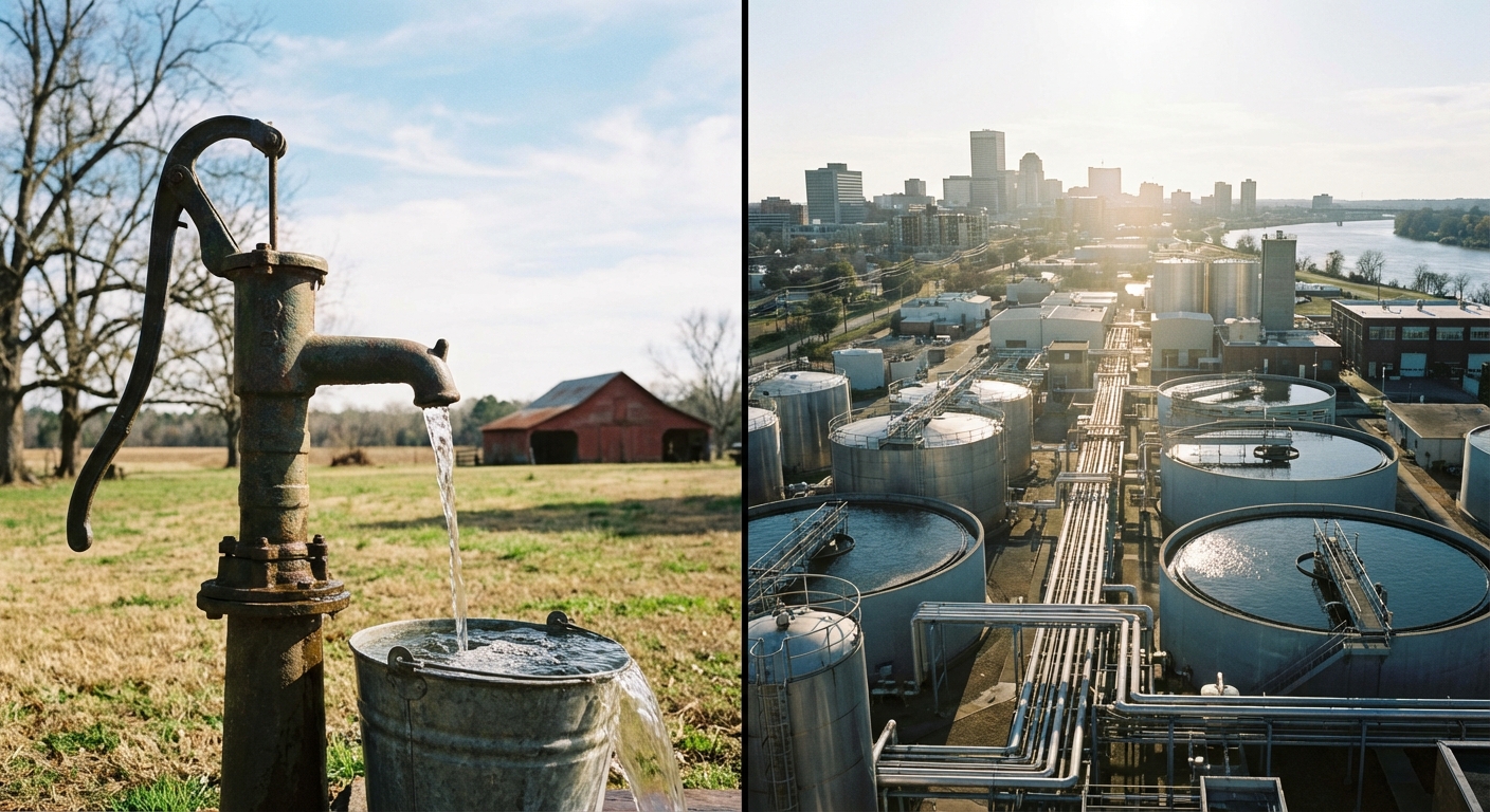 Comparison of private well water and municipal city water sources in South Carolina